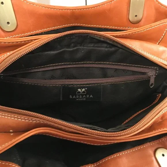 Barbara Milano Leather Shoulder Bag - Picture 11 of 14